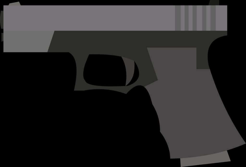 Glock Pistol Silhouette PNG