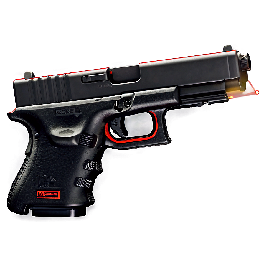 Glock With Laser Sight Attachment Png Huf PNG