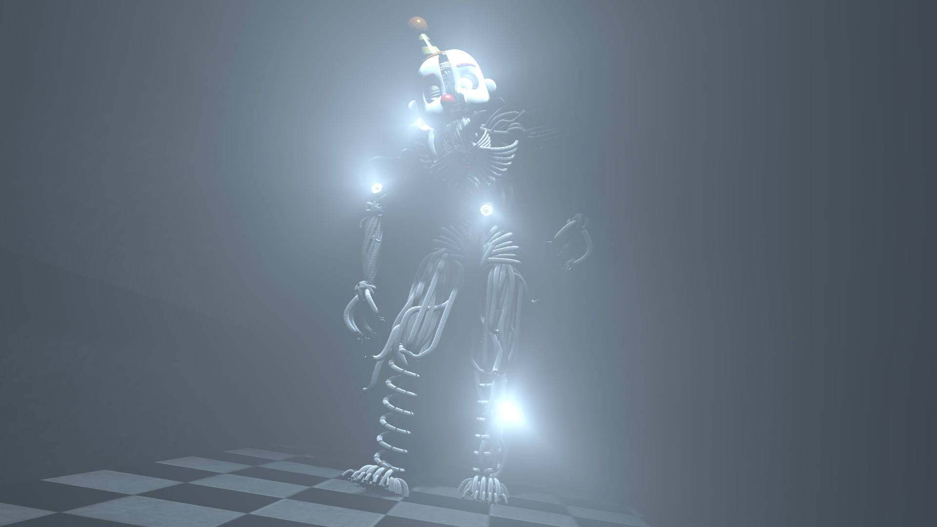 Glødende Ennard Robot Wallpaper