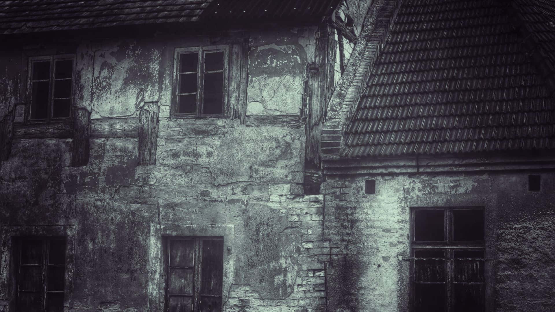 Gloomy Abandoned House Horror Aesthetic.jpg Wallpaper