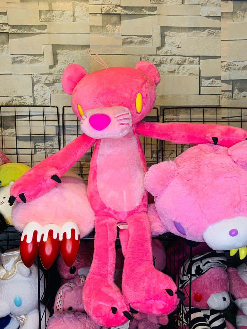 A Pink Stuffed Animal Wallpaper