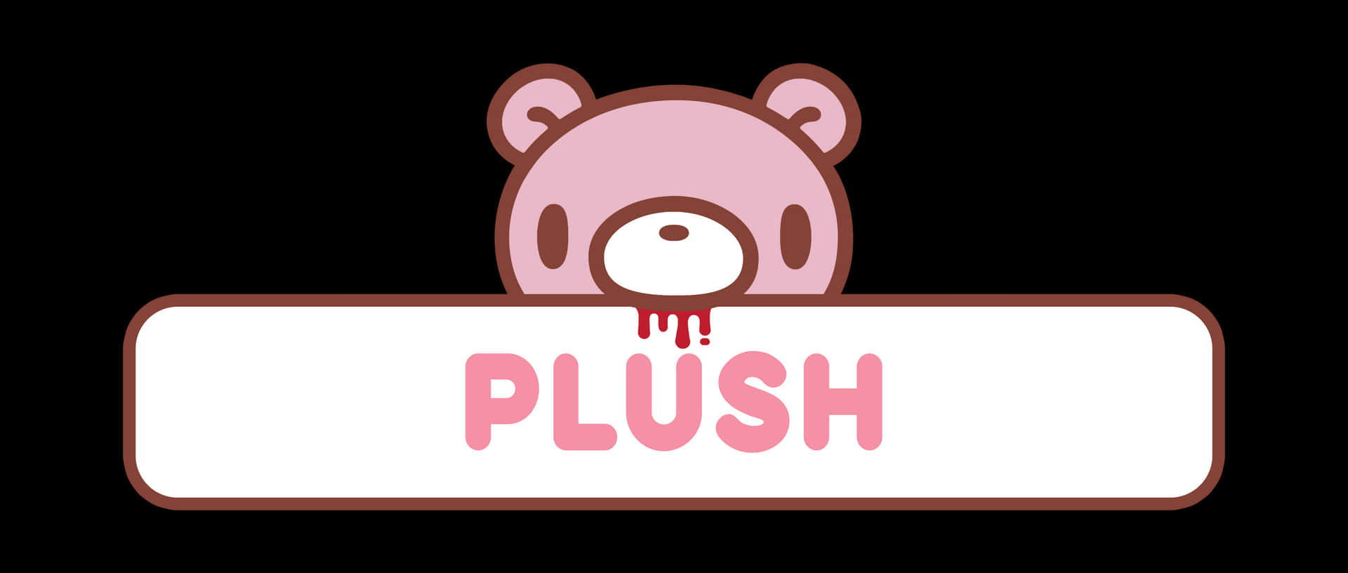 Gloomy Bear With A Plush Sign Wallpaper