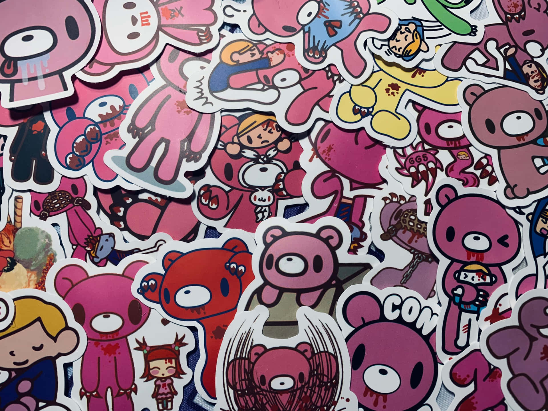 Pile Of Gloomy Bear Stickers Wallpaper