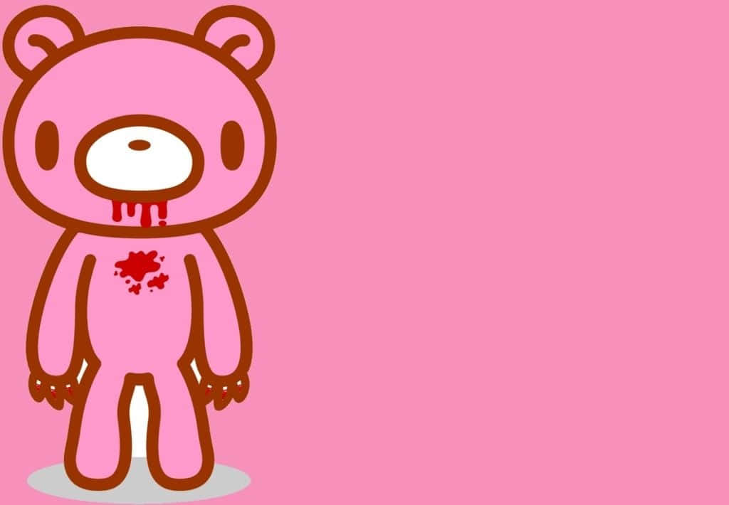 Gloomy Bear Standing With Claws Out Wallpaper