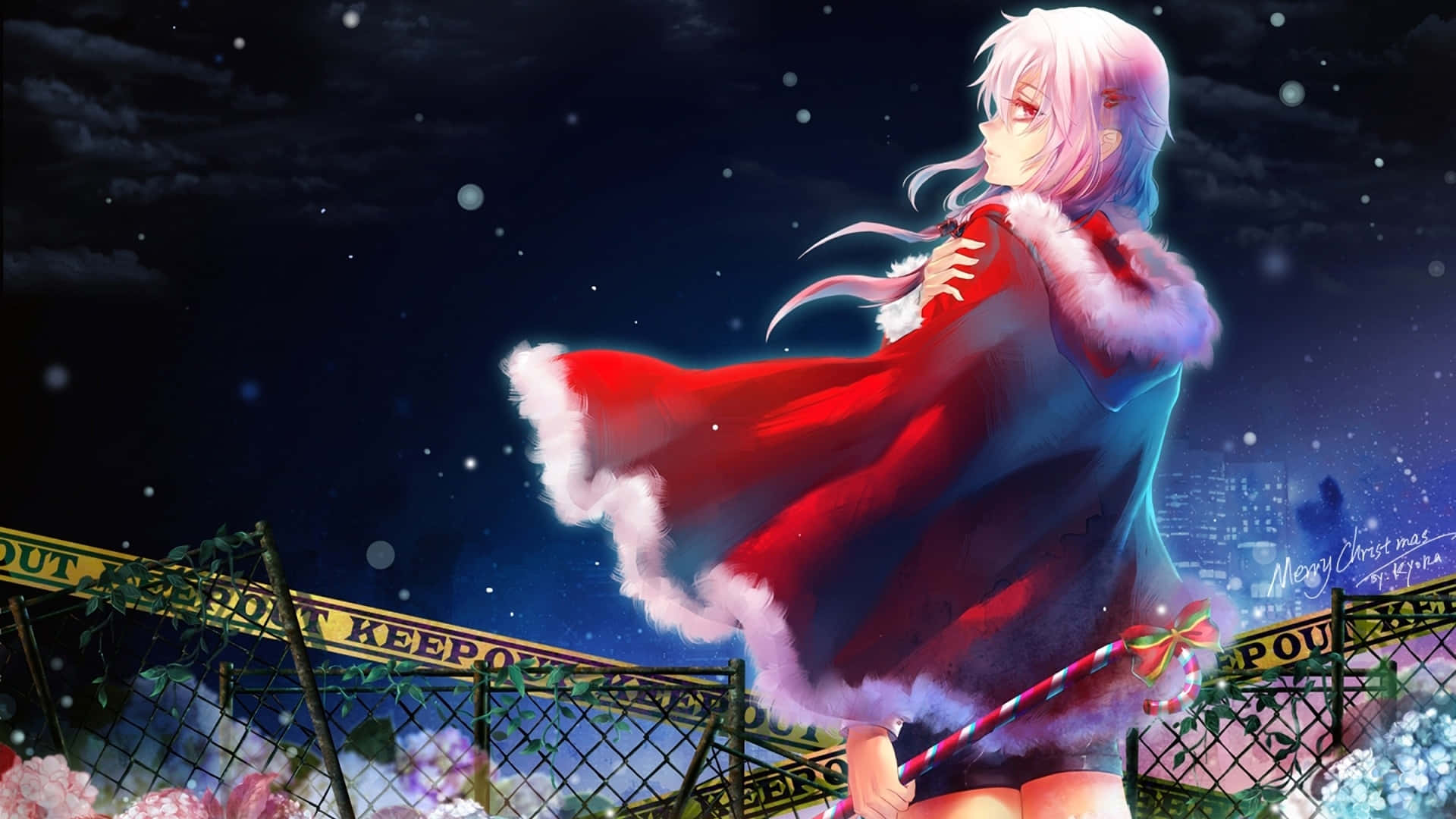 Phi Stars: Cute Anime Girls Xmas or Christmas Wallpapers