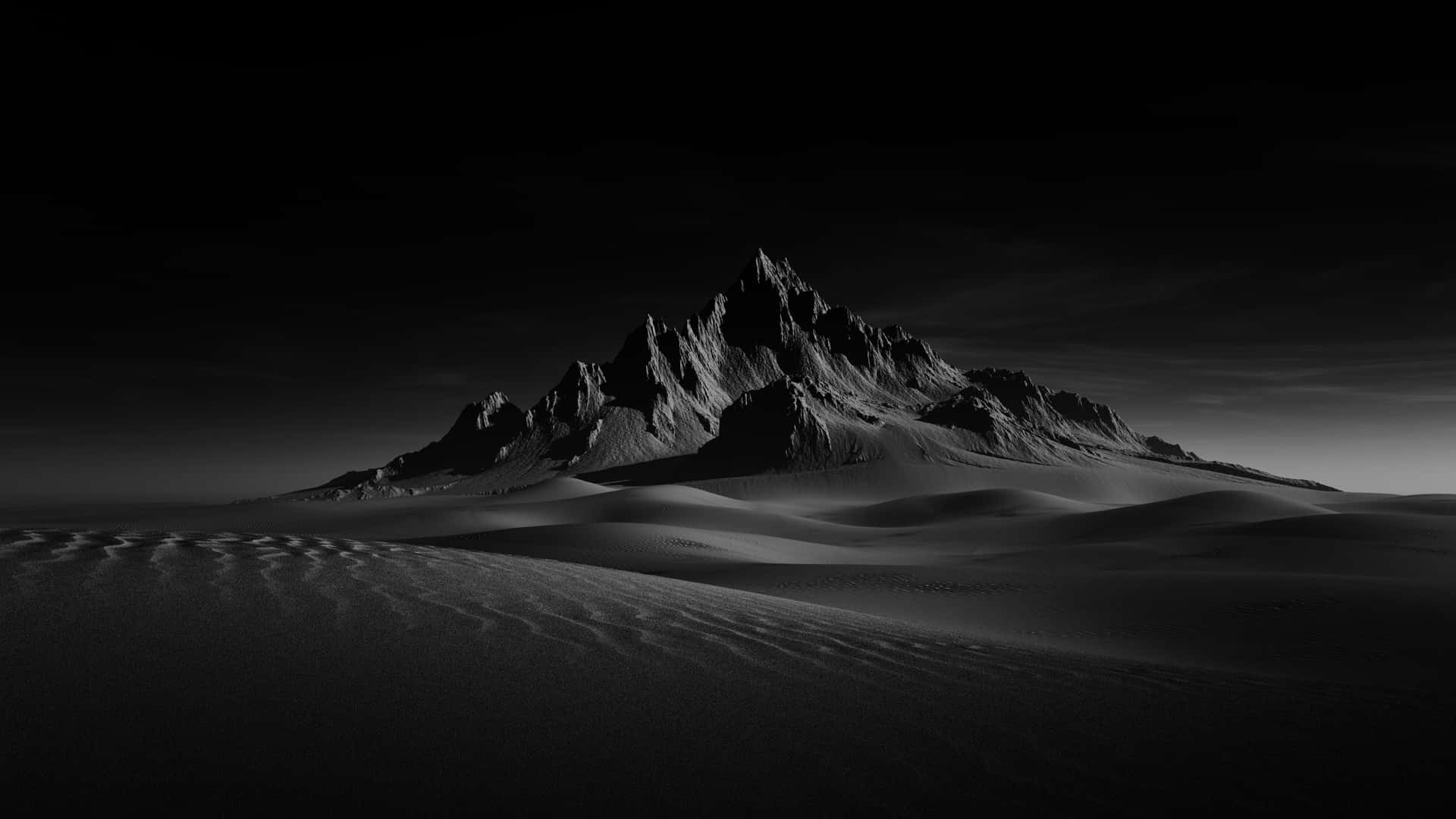 Gloomy Dark Desert Sand Wallpaper