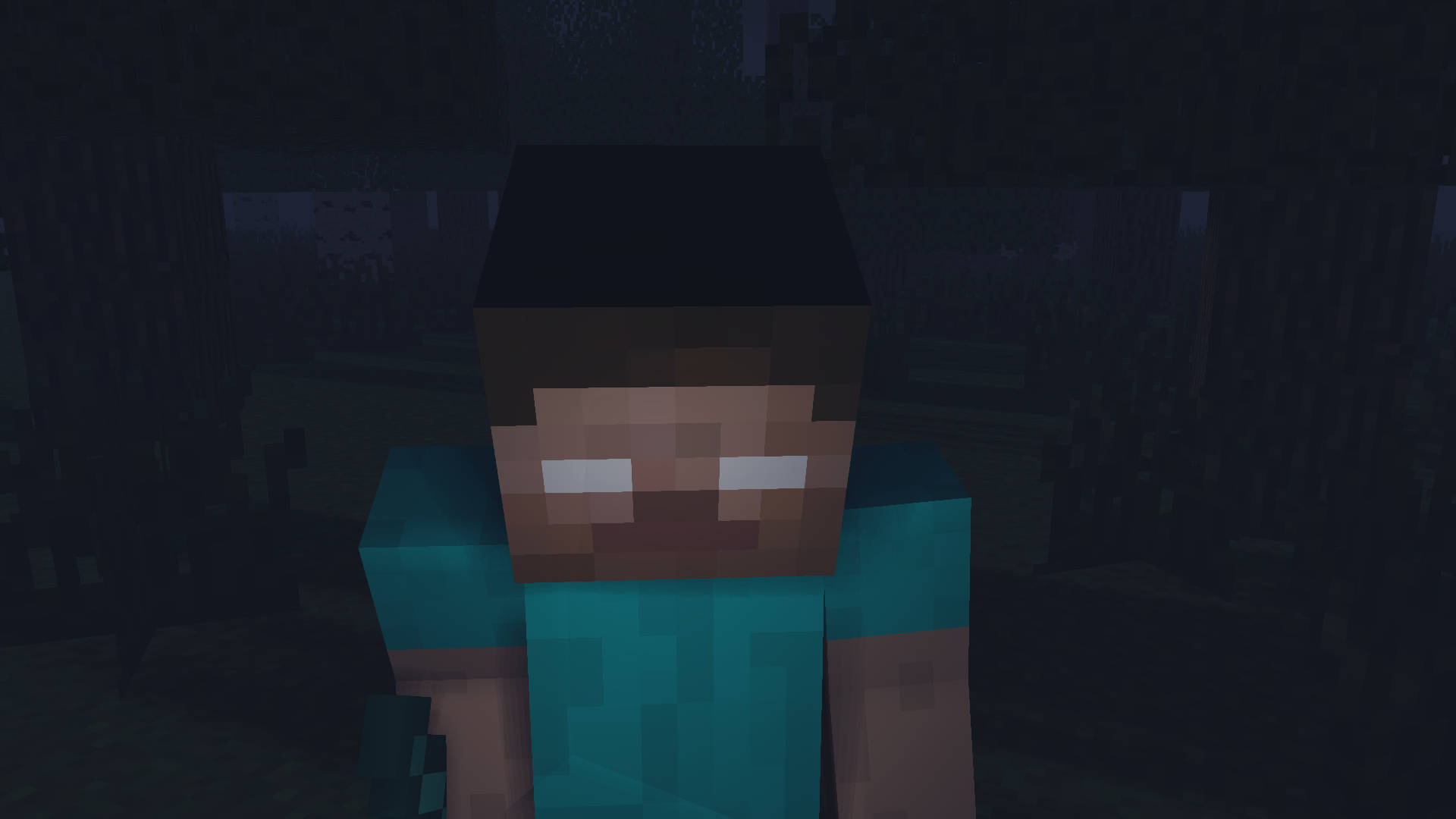 Gloomy Minecraft Herobrine Game Character Picture