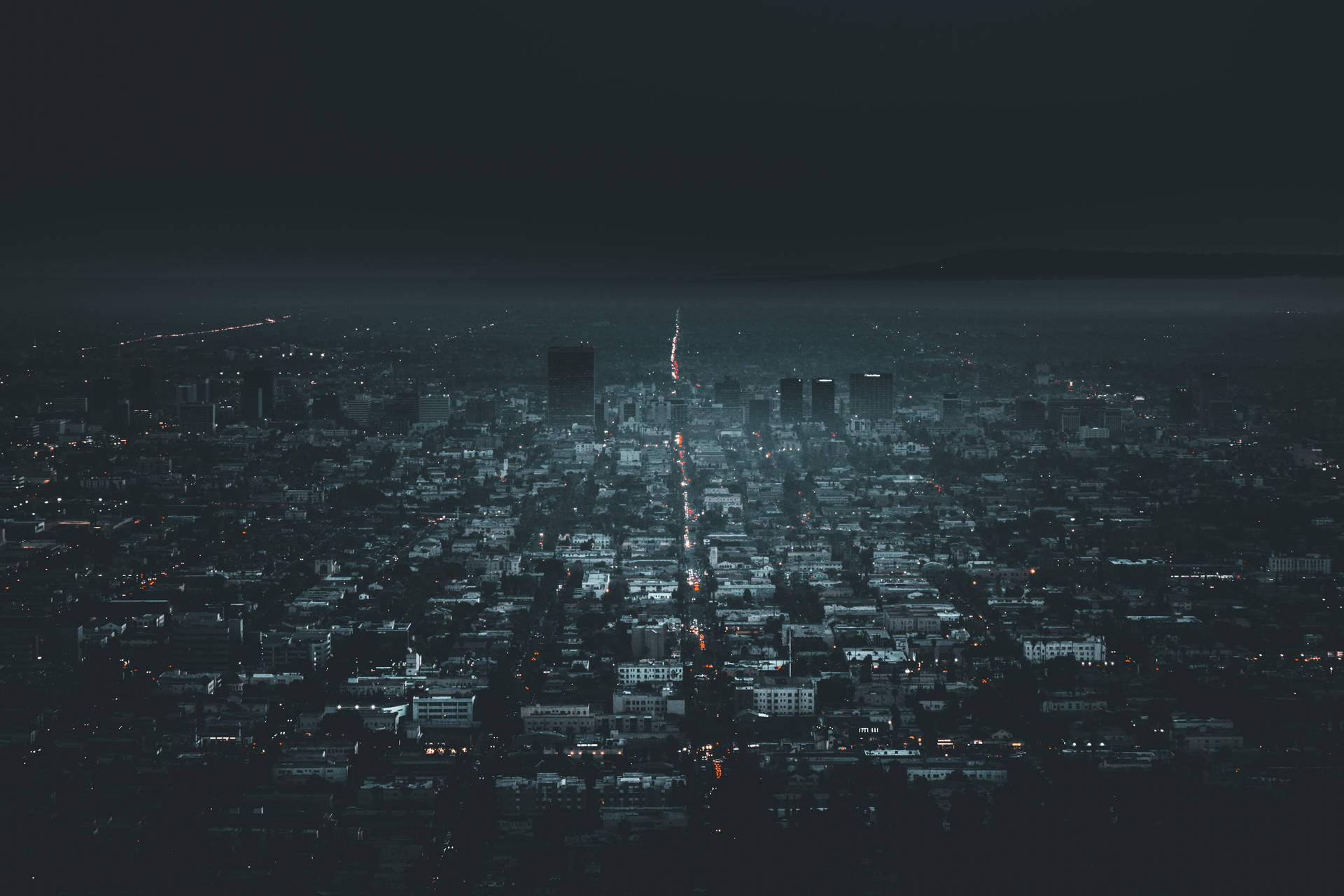 Gloomy Photo Of Los Angeles 4k Wallpaper