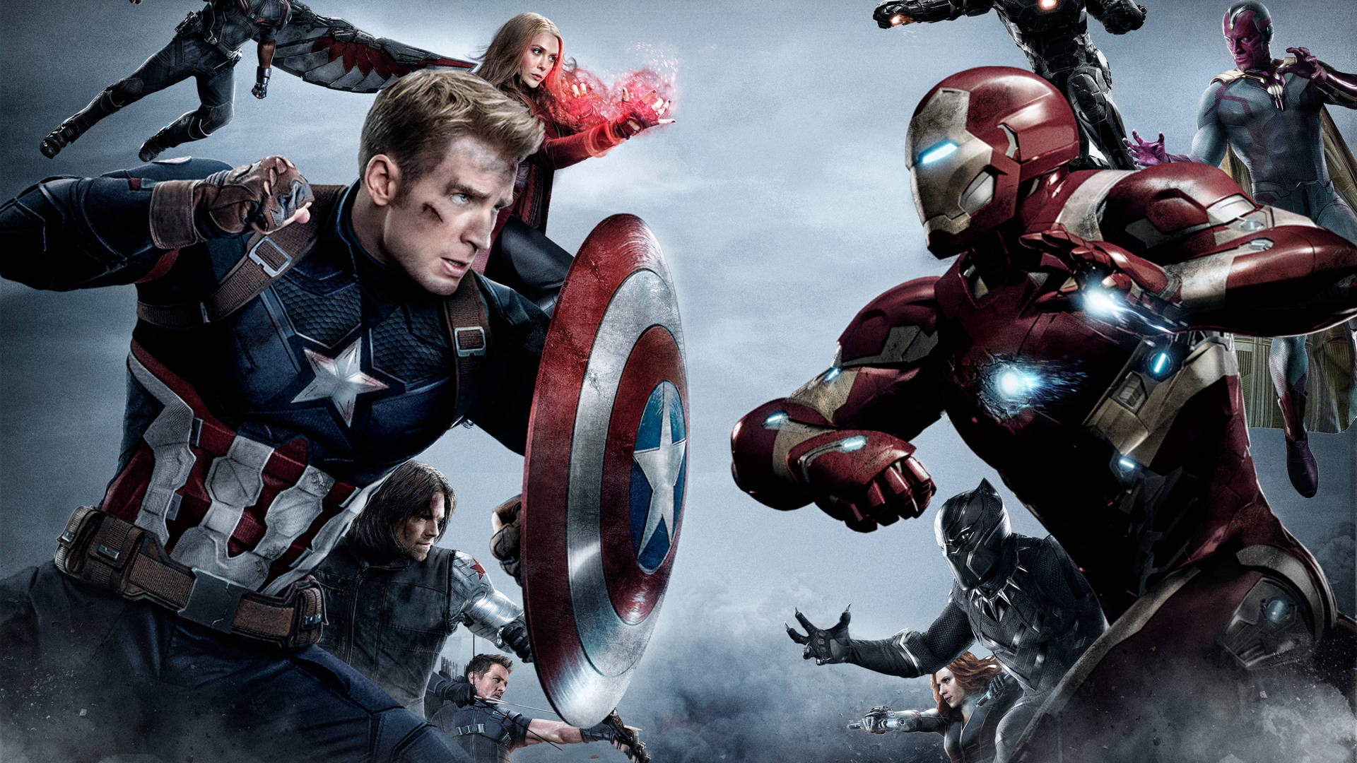 Gloomy Poster Captain America Civil War Background