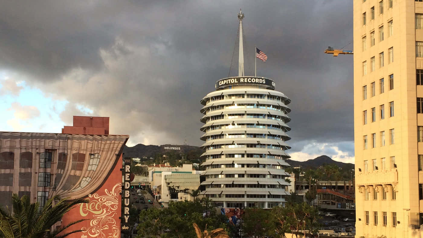 Gloomy Weather In Capitol Records Building Wallpaper