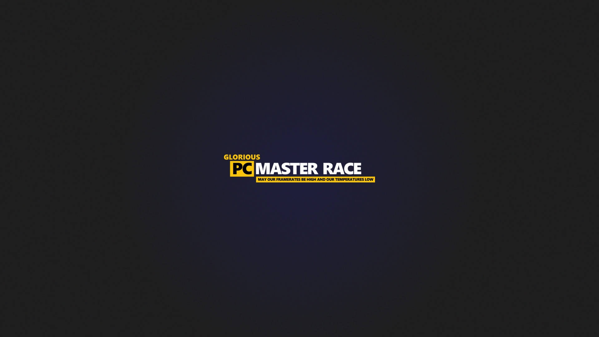 Glorious Pc Master Race Dark Desktop Wallpaper