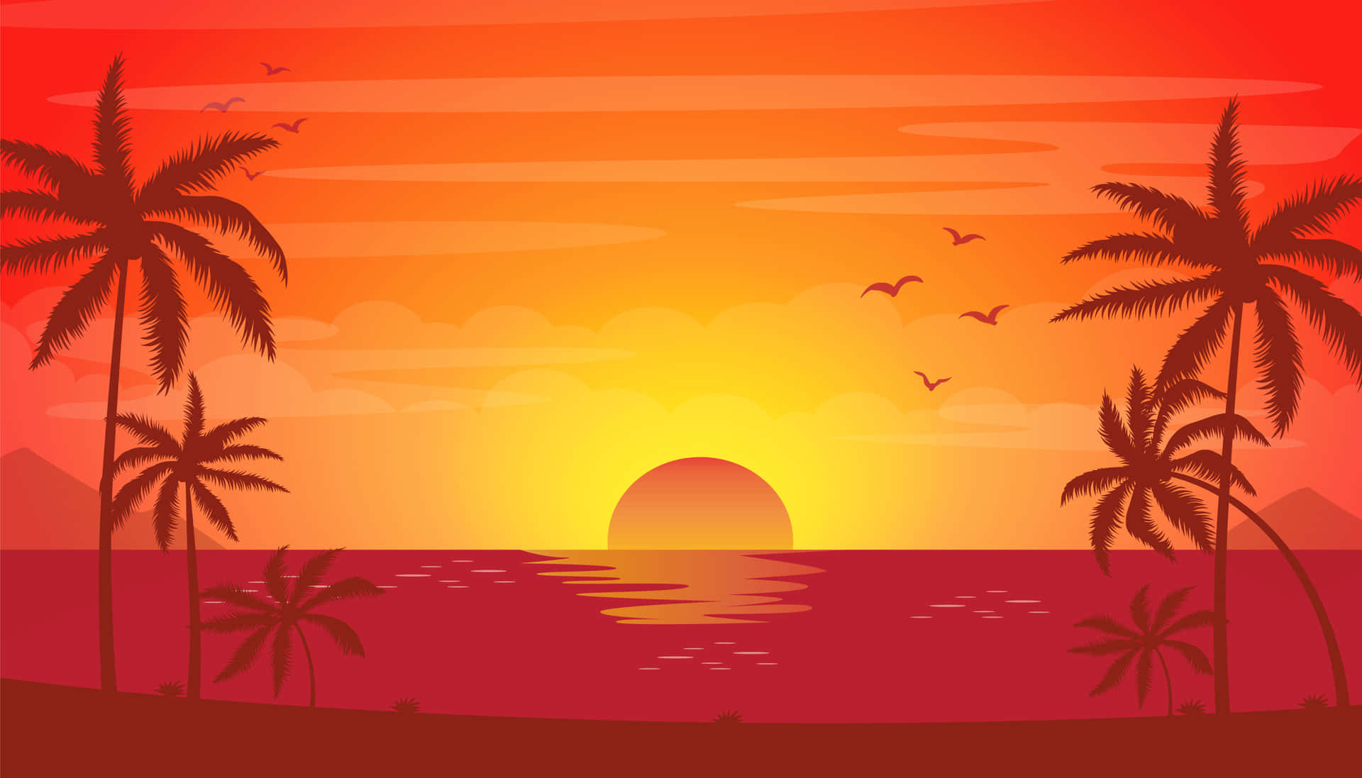 Download Glorious Sunshine Illustration | Wallpapers.com