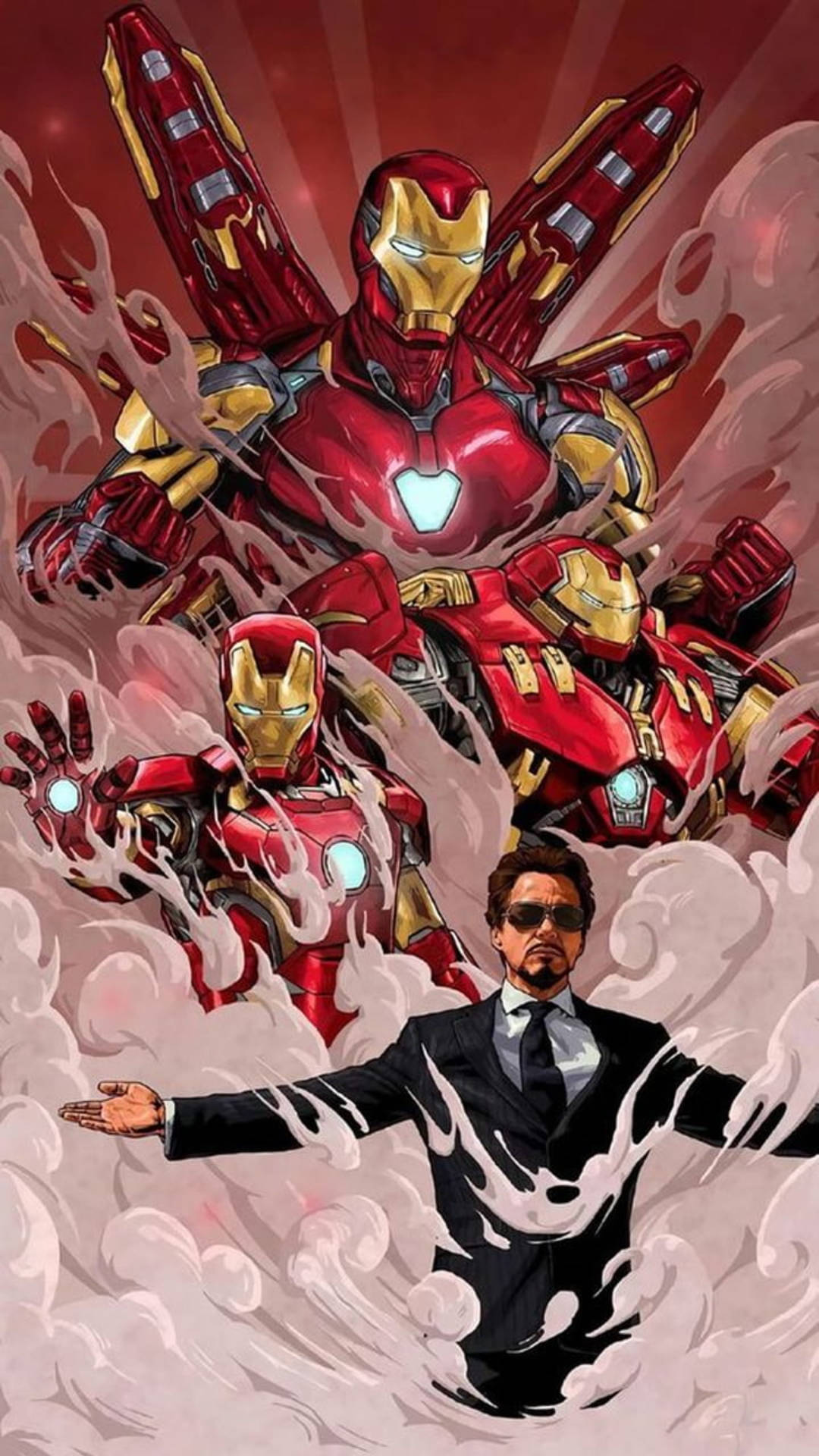 Glorioso Tony Stark Iron Man Android Sfondo