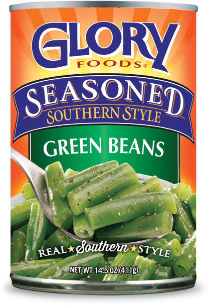 Glory Foods Seasoned Southern Style Green Beans Can PNG