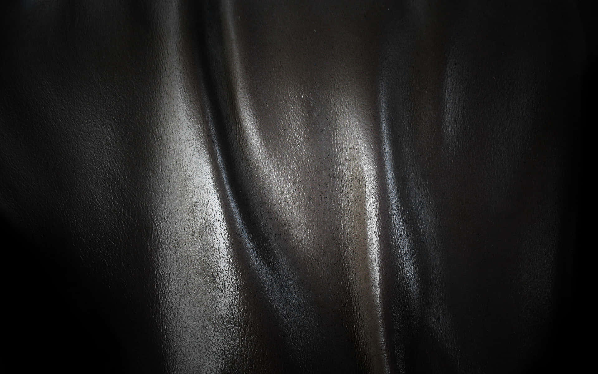 Glossy Black Leather Fabric Texture Wallpaper
