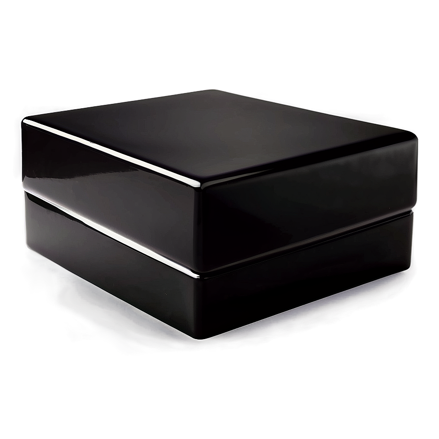 Glossy Black Box Png Mpu PNG