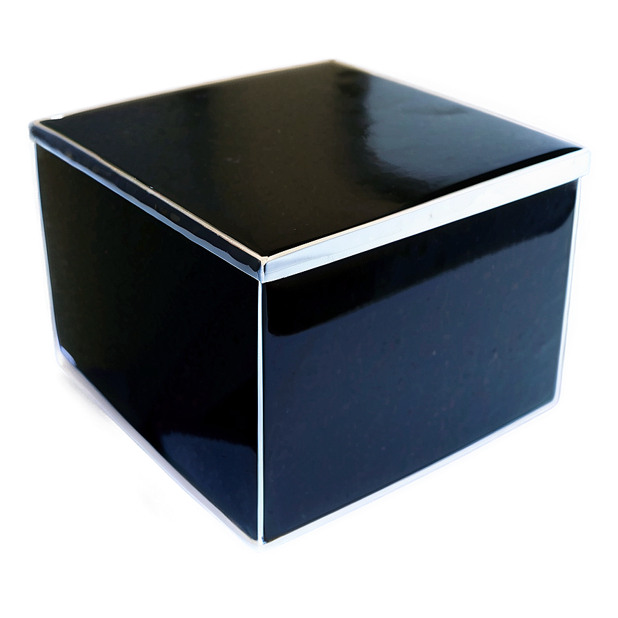 Glossy Black Box Png Rww PNG