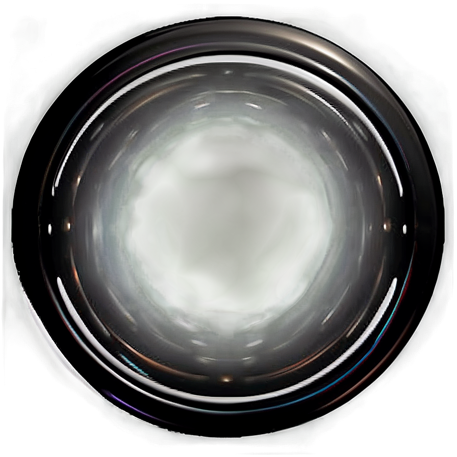 Glossy Black Circle Png 05252024 PNG