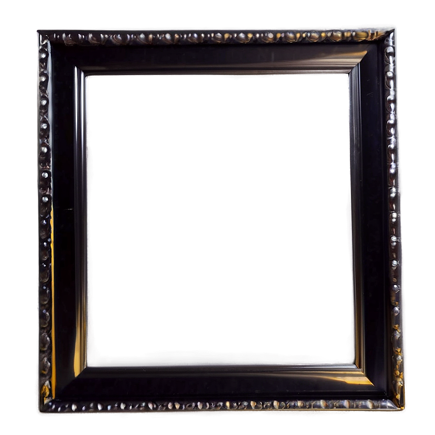 Glossy Black Frame Png 53 PNG