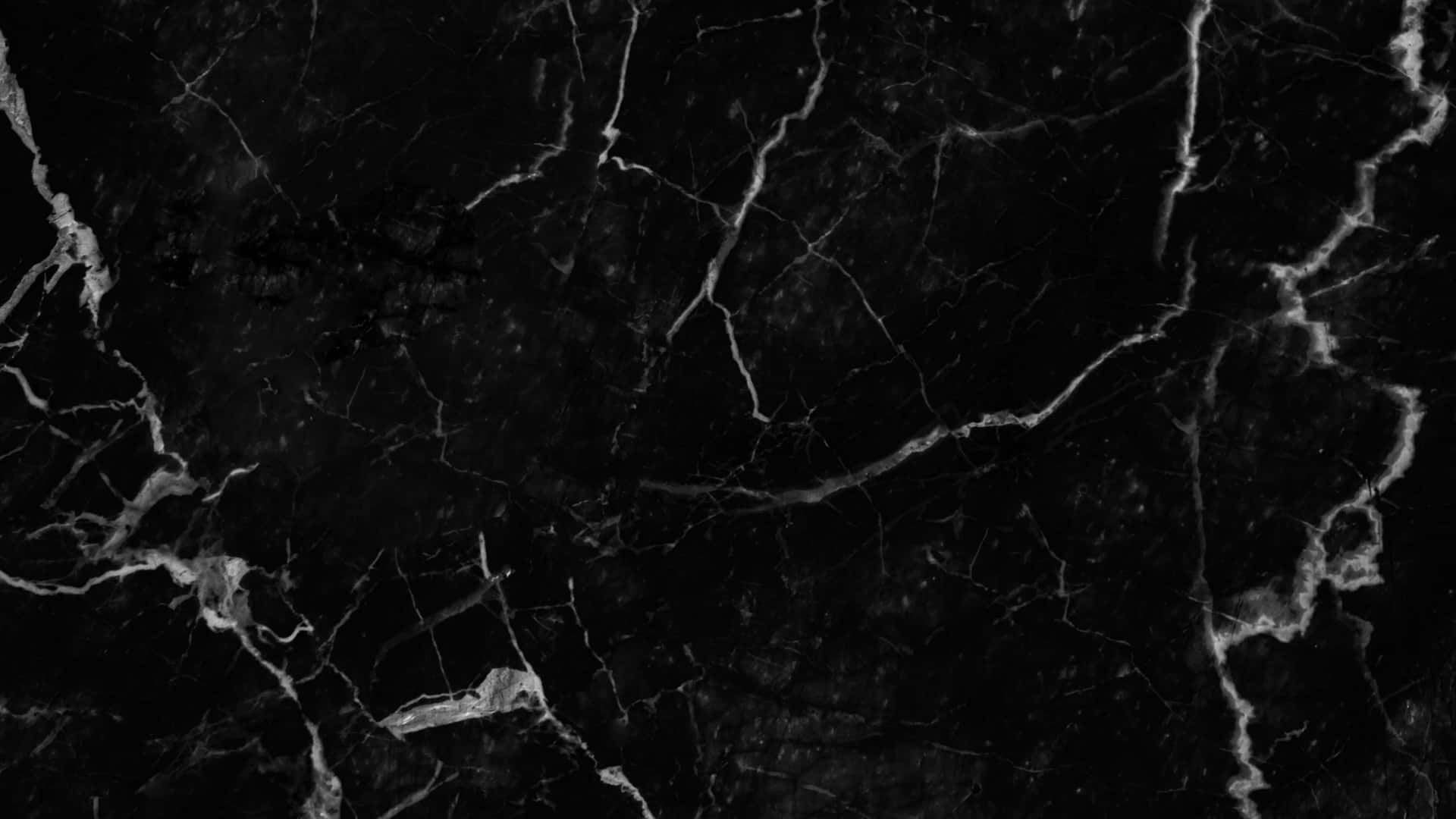 Charming Glossy Black Marble Texture Wallpaper
