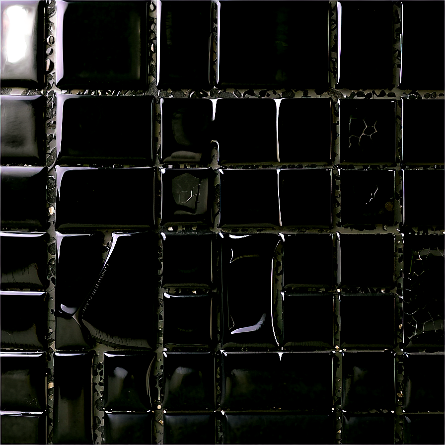 Glossy Black Tile Floor Png Owh PNG