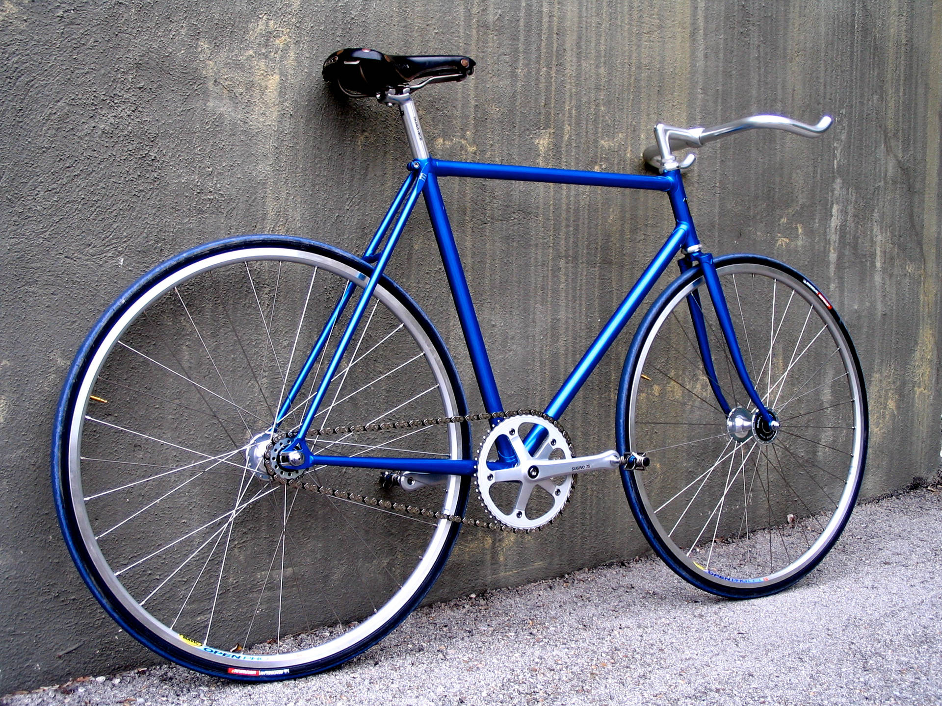 Glossy Blue Mountain Bike