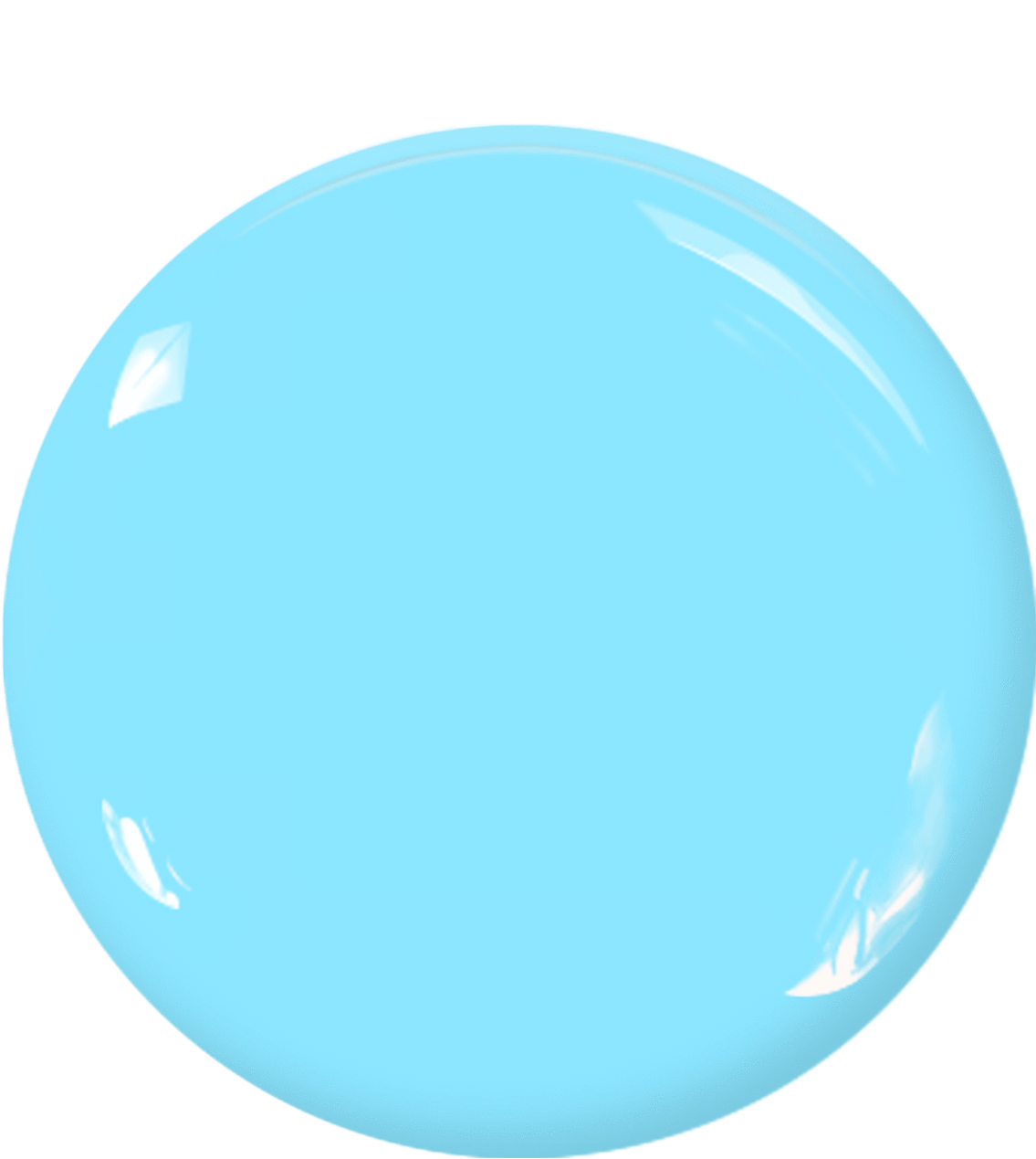 Glossy Blue Sphere Graphic PNG