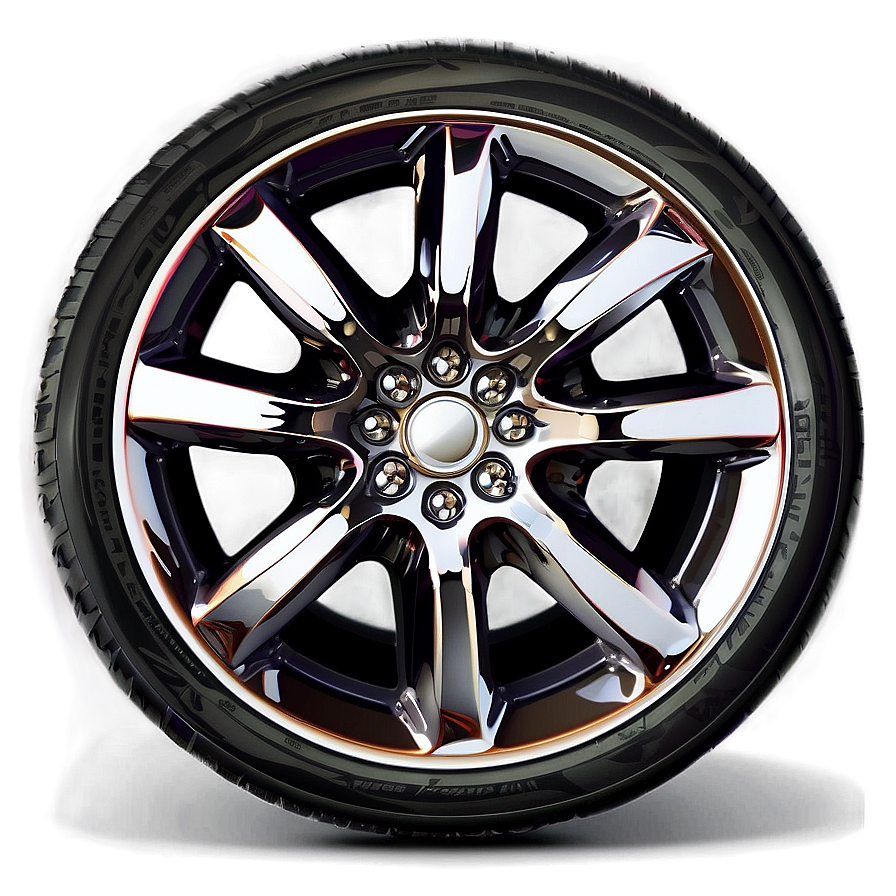 Glossy Car Wheel Png Lny88 PNG