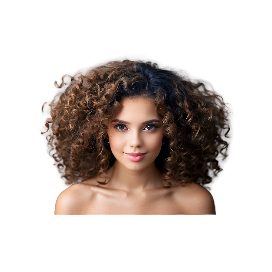 Download Glossy Curly Hair Look Png 05242024 | Wallpapers.com