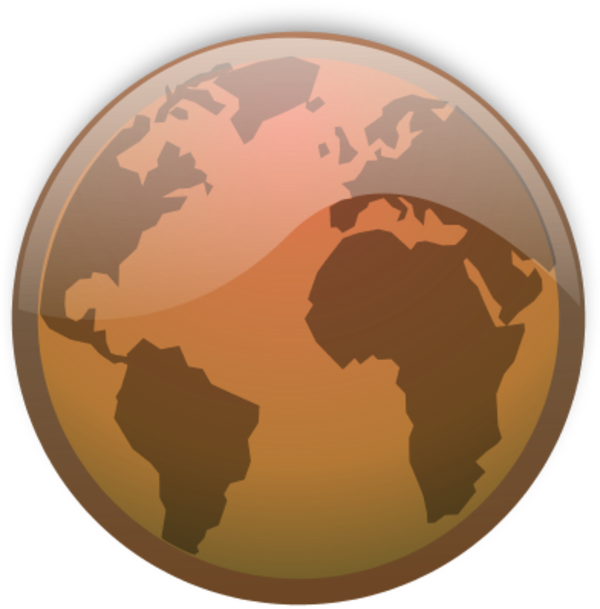 Glossy Earth Clipart PNG