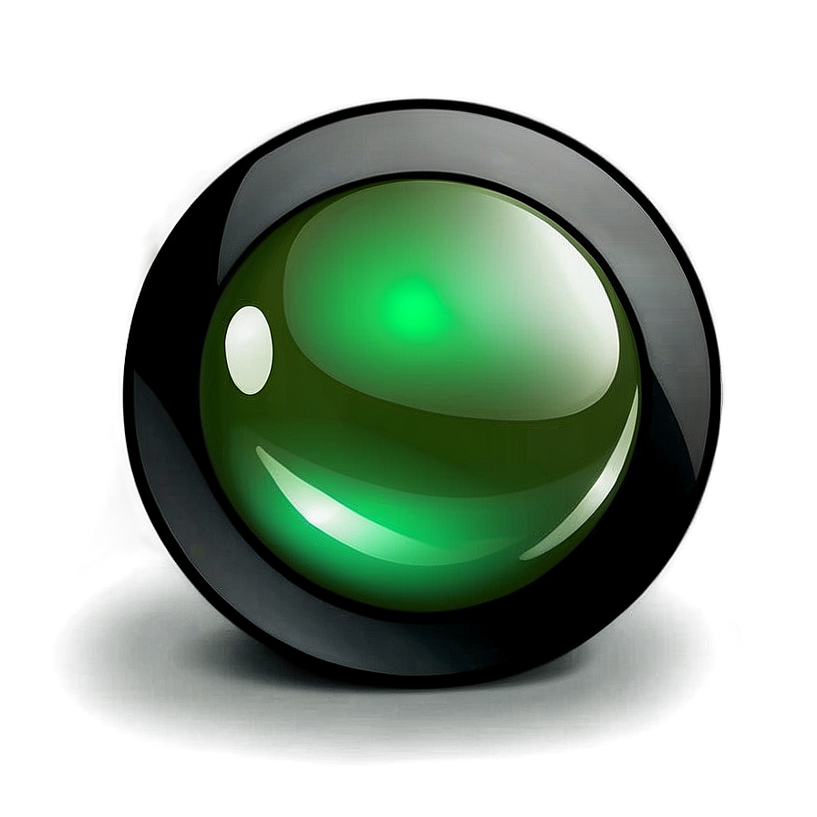 Glossy Green Gradient Button Png 14 PNG