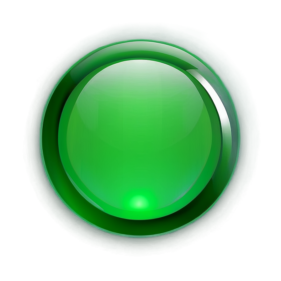 Glossy Green Gradient Button Png Wfv84 PNG