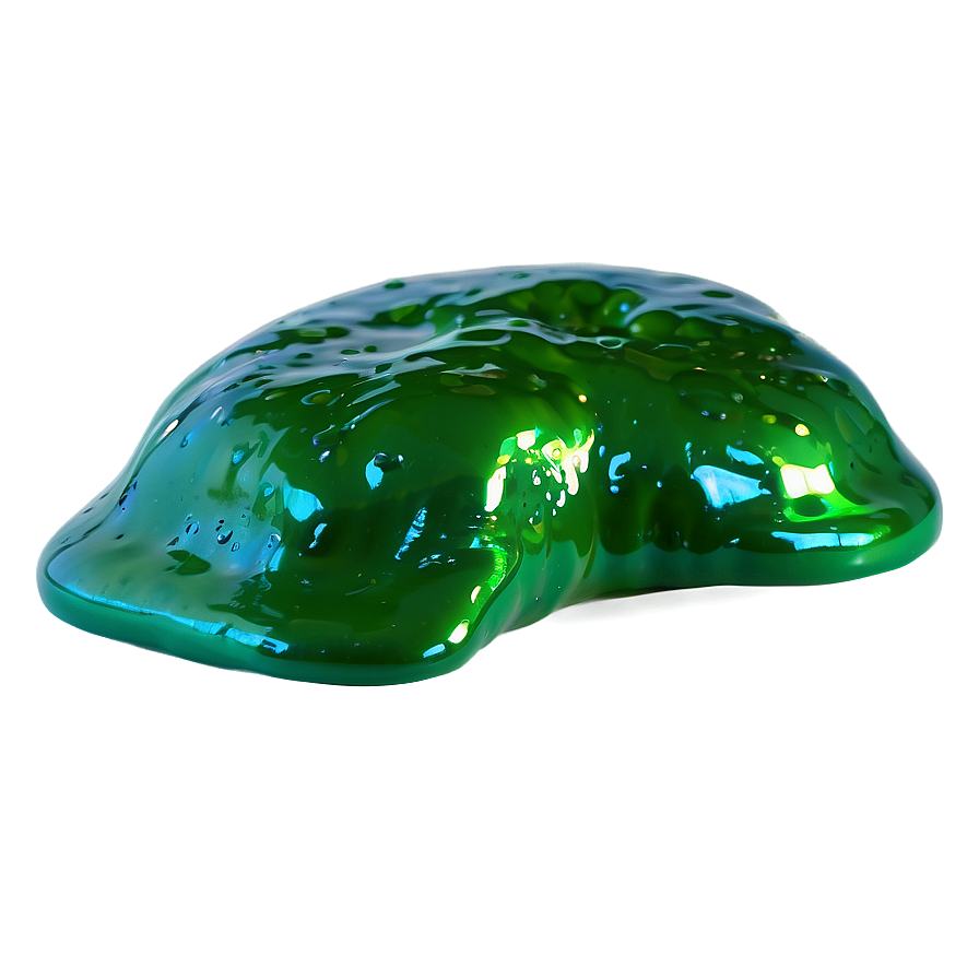 Glossy Green Slime Png 06272024 PNG
