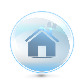 Glossy Home Icon PNG