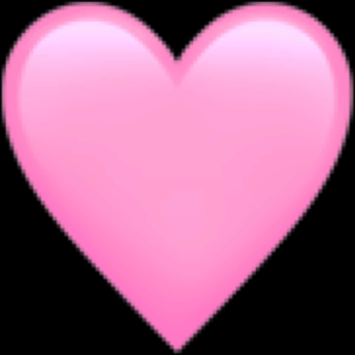 Glossy Pink Heart Emoji PNG