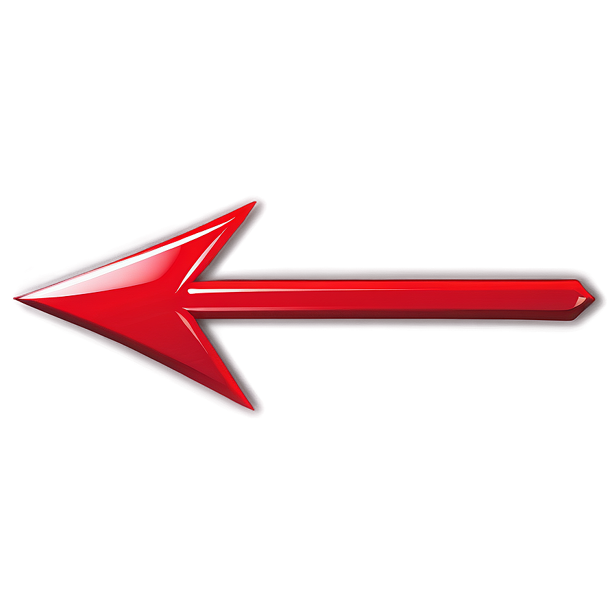 Glossy Red Arrow Icon Png Joc84 PNG