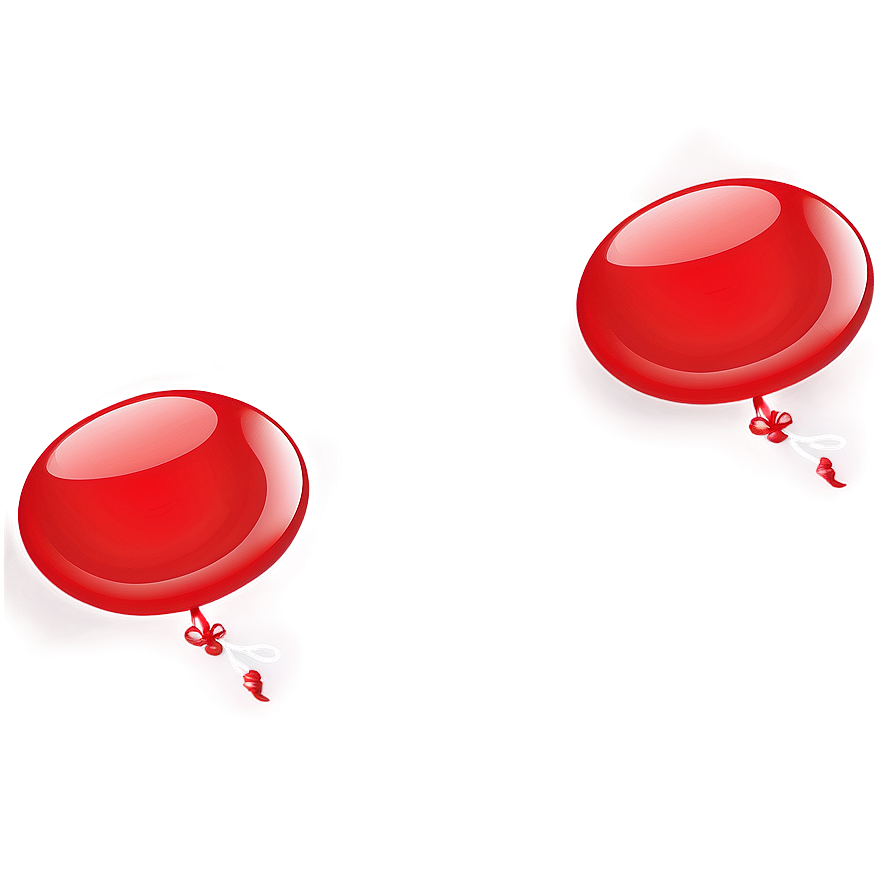 Glossy Red Balloons Png 44 PNG