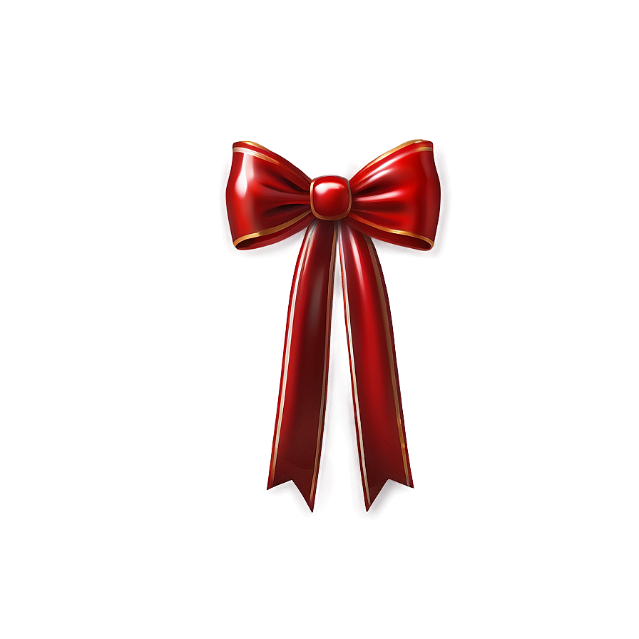Glossy Red Bow Png 05252024 PNG