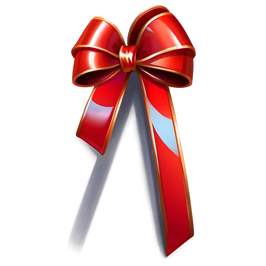 Glossy Red Bow Png Uoc60 PNG