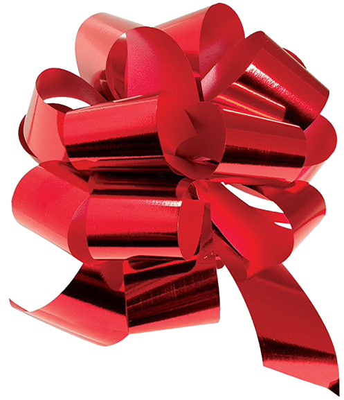 Glossy Red Gift Bow.png PNG
