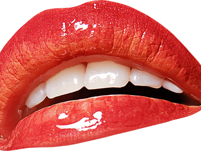 Glossy Red Lips Closeup.png PNG