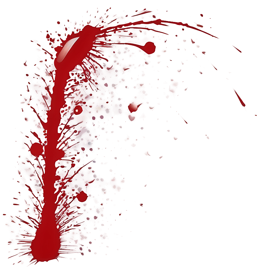 Glossy Red Splatter Art Png Dko PNG