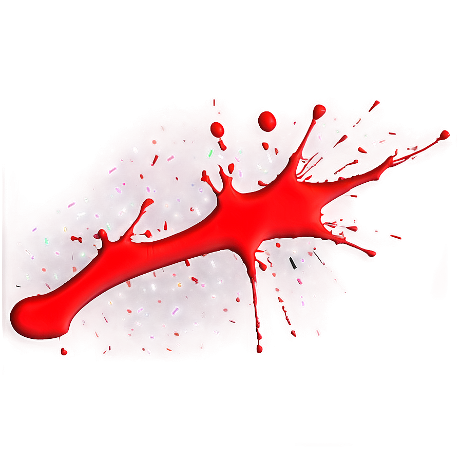 Glossy Red Splatter Png 30 PNG