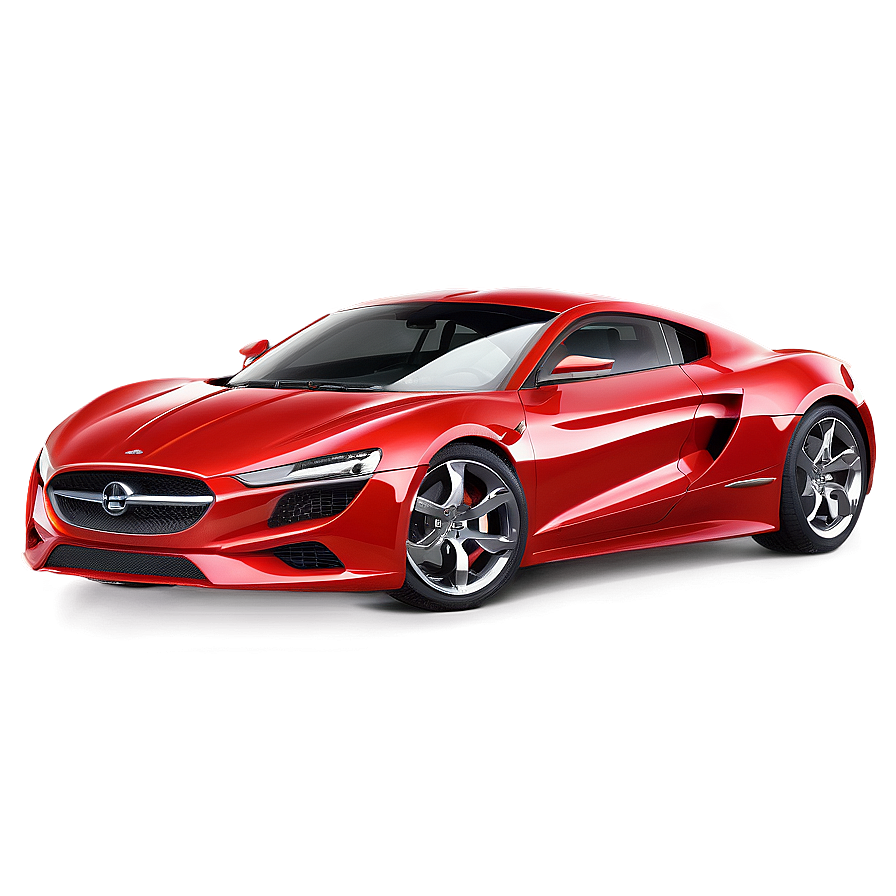 Glossy Red Sports Car Png 34 PNG