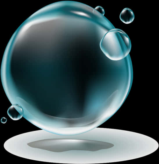Glossy Soap Bubbles Graphic PNG