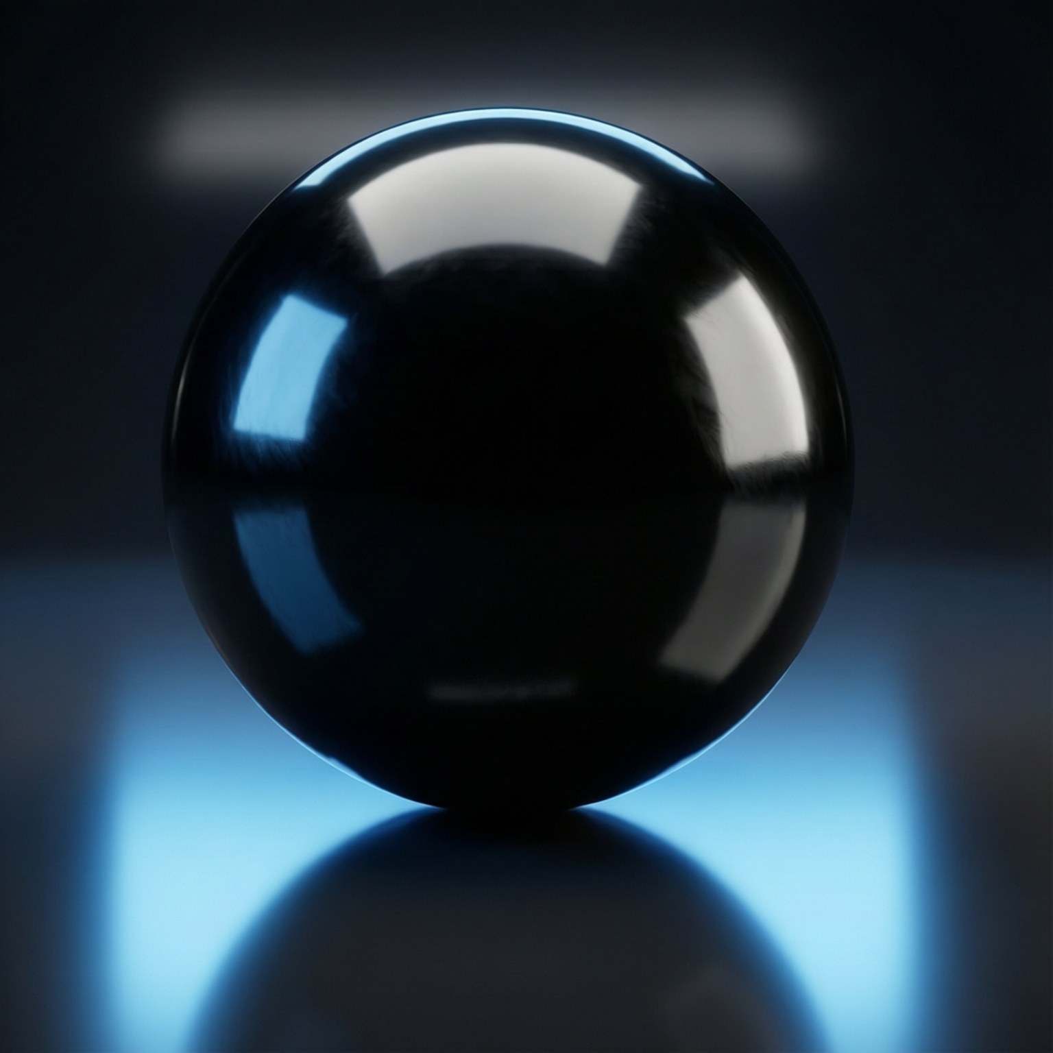 Glossy Sphere Reflection Wallpaper