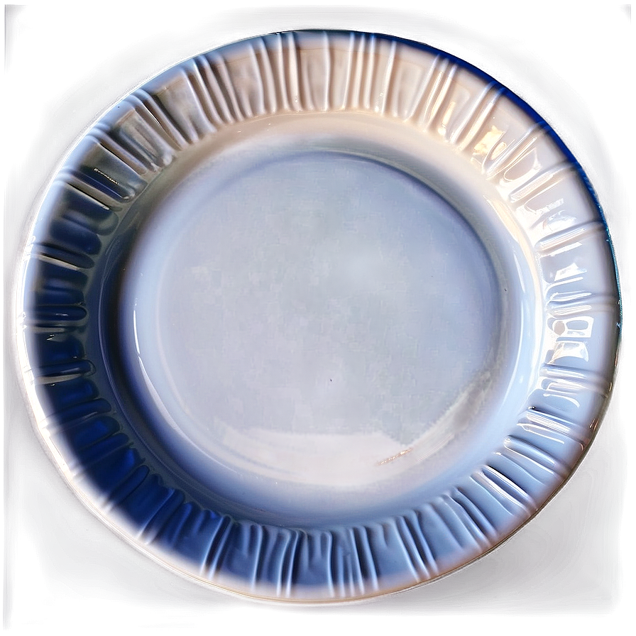 Glossy White Plate Png 06212024 PNG