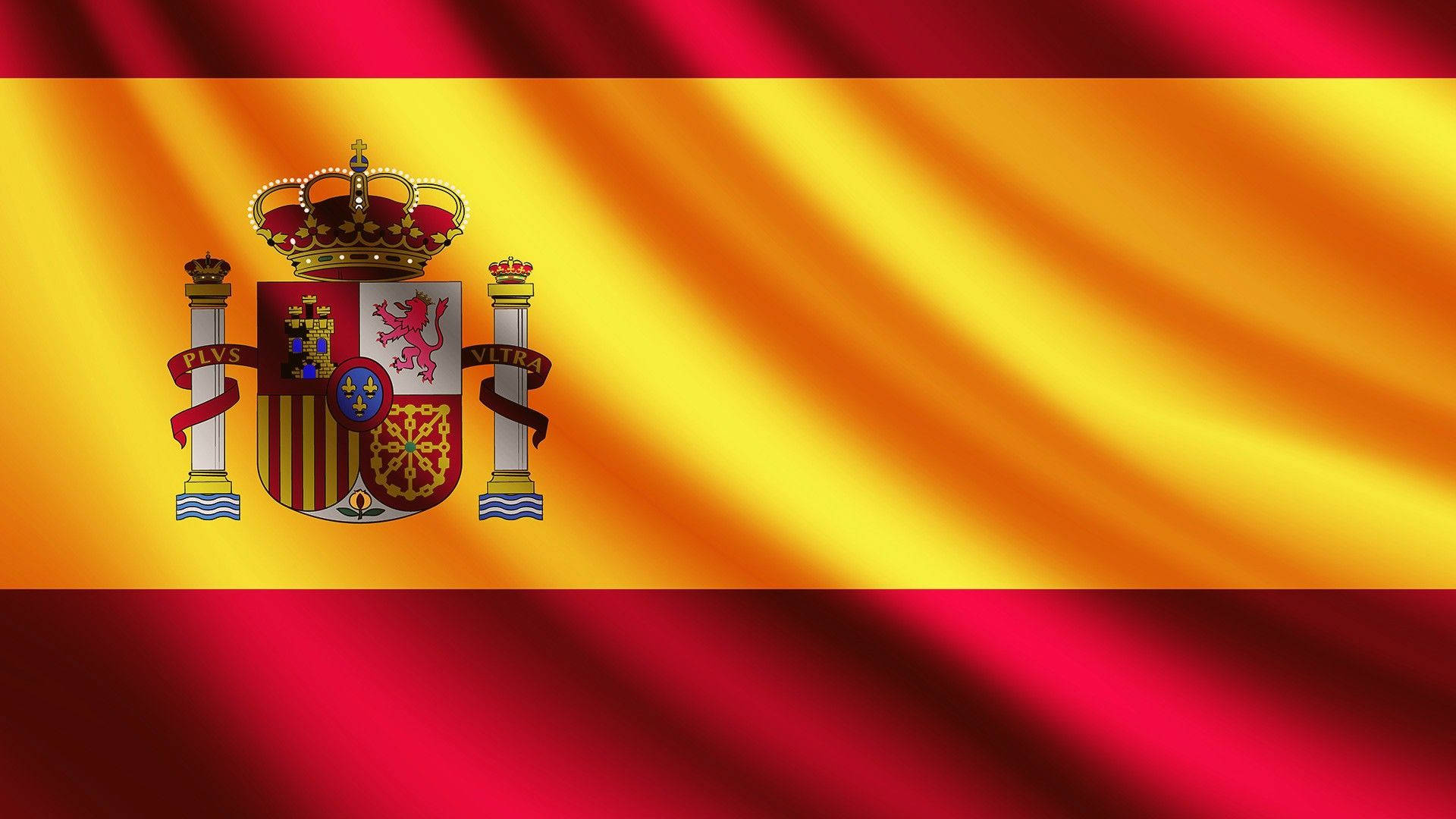 Glansfuld gul rød spansk flag Wallpaper