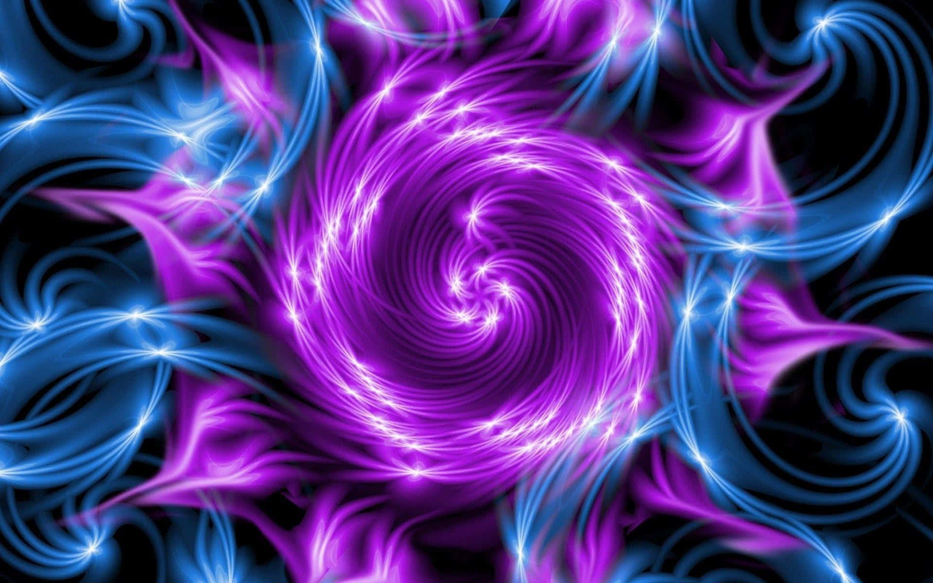 Purple And Blue Swirling Spiral Animation