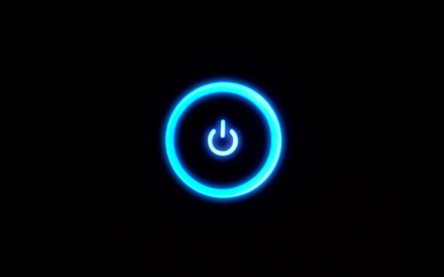 A Blue Light Is Shown On A Black Background